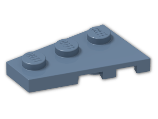 LEGO® Brick: Wing 2 x 3 Left 43723 | Color: Sand Blue