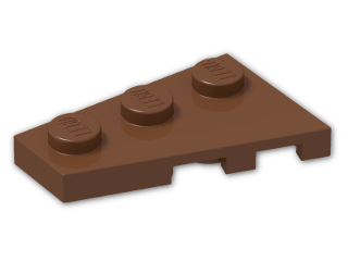 LEGO® Stein: Wing 2 x 3 Left 43723 | Farbe: Reddish Brown