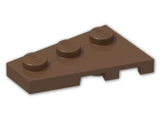 LEGO® Stein: Wing 2 x 3 Left 43723 | Farbe: Brown