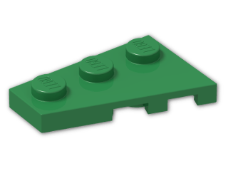 LEGO® Stein: Wing 2 x 3 Left 43723 | Farbe: Dark Green