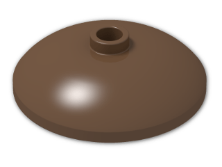 LEGO® Stein: Dish 3 x 3 Inverted 43898 | Farbe: Brown