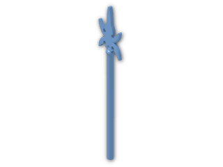 LEGO® Stein: Minifig Spear with Four Side Blades 43899 | Farbe: Medium Blue