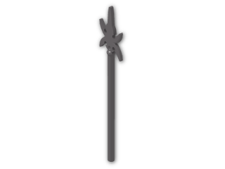 LEGO® Stein: Minifig Spear with Four Side Blades 43899 | Farbe: Dark Stone Grey