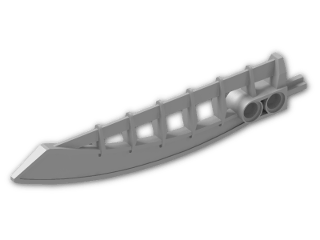 LEGO® Stein: Technic Bionicle Weapon Blade 12L 44033 | Farbe: Silver