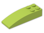 LEGO® Brick: Slope Brick Curved 6 x 2 44126 | Color: Bright Yellowish Green