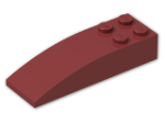 LEGO® Stein: Slope Brick Curved 6 x 2 44126 | Farbe: New Dark Red