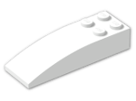 LEGO® Brick: Slope Brick Curved 6 x 2 44126 | Color: White