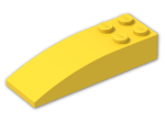 LEGO® Brick: Slope Brick Curved 6 x 2 44126 | Color: Bright Yellow
