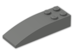 LEGO® Brick: Slope Brick Curved 6 x 2 44126 | Color: Dark Grey