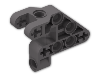 LEGO® Stein: Technic Bionicle Rahkshi Lower Torso Section 44135 | Farbe: Dark Stone Grey