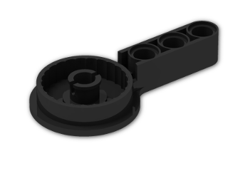 LEGO® Stein: Technic Beam 3 with Rotation Joint 3 Pin 44225 | Farbe: Black