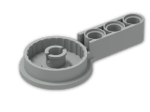 LEGO® Stein: Technic Beam 3 with Rotation Joint 3 Pin 44225 | Farbe: Grey