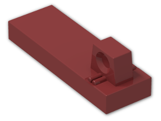 LEGO® Brick: Hinge Tile 1 x 3 Locking with Single Finger on Top 44300 | Color: New Dark Red