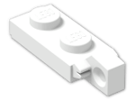 LEGO® Brick: Hinge Plate 1 x 2 Locking with Single Finger on End Vertical 44301 | Color: White