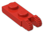 LEGO® Brick: Hinge Plate 1 x 2 Locking with Dual Finger on End Vertical 44302 | Color: Bright Red