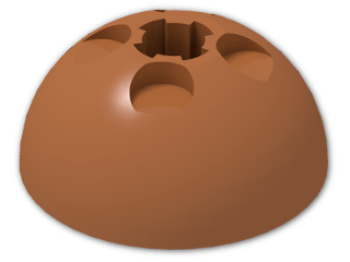 LEGO® Stein: Hemisphere 3 x 3 Ball Turret 44359 | Farbe: Dark Orange