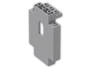 LEGO® Stein: Panel 2 x 5 x 6 Wall 4444 | Farbe: Medium Stone Grey