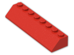 LEGO® Brick: Slope Brick 45 2 x 8 4445 | Color: Bright Red