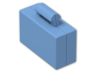 LEGO® Brick: Minifig Suitcase 4449 | Color: Medium Blue