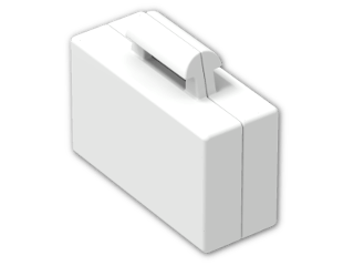 LEGO® Stein: Minifig Suitcase 4449 | Farbe: White