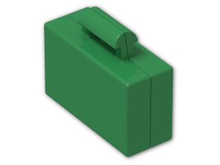 LEGO® Brick: Minifig Suitcase 4449 | Color: Dark Green