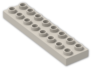 LEGO® Stein: Duplo Plate 2 x 8 44524 | Farbe: Light Grey