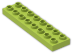LEGO® Stein: Duplo Plate 2 x 8 44524 | Farbe: Bright Yellowish Green