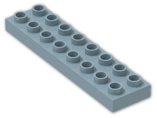 LEGO® Stein: Duplo Plate 2 x 8 44524 | Farbe: Light Royal Blue