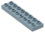 LEGO® Brick: Duplo Plate 2 x 8 44524 | Color: Light Royal Blue