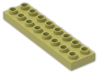 LEGO® Brick: Duplo Plate 2 x 8 44524 | Color: Cool Yellow