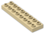 LEGO® Brick: Duplo Plate 2 x 8 44524 | Color: Brick Yellow