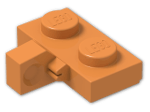 LEGO® Brick: Hinge Plate 1 x 2 Locking with Single Finger On Side Vertical 44567 | Color: Bright Orange