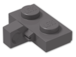 LEGO® Stein: Hinge Plate 1 x 2 Locking with Single Finger On Side Vertical 44567 | Farbe: Dark Stone Grey