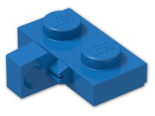 LEGO® Brick: Hinge Plate 1 x 2 Locking with Single Finger On Side Vertical 44567 | Color: Bright Blue