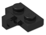 LEGO® Brick: Hinge Plate 1 x 2 Locking with Single Finger On Side Vertical 44567 | Color: Black