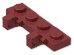 LEGO® Stein: Hinge Plate 1 x 4 Locking with Two Single Fingers on Side 44568 | Farbe: New Dark Red