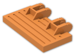 LEGO® Stein: Hinge Tile 2 x 4 with Ribs Locking 44569 | Farbe: Bright Orange