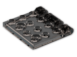 LEGO® Stein: Hinge Car Roof 4 x 4 Locking 44570 | Farbe: Transparent Brown