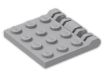 LEGO® Stein: Hinge Car Roof 4 x 4 Locking 44570 | Farbe: Medium Stone Grey
