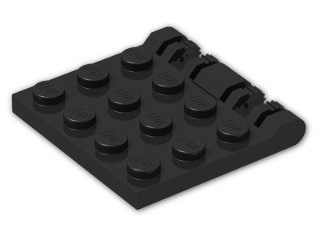 LEGO® Stein: Hinge Car Roof 4 x 4 Locking 44570 | Farbe: Black
