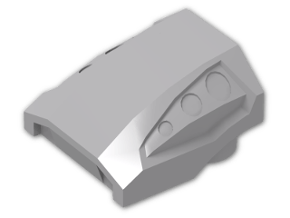 LEGO® Brick: Slope Brick Curved Top 2 x 2 x 1 with Dimples 44675 | Color: Medium Stone Grey