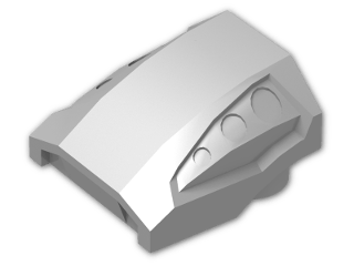 LEGO® Brick: Slope Brick Curved Top 2 x 2 x 1 with Dimples 44675 | Color: Silver Metallic