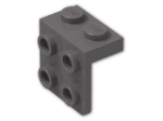 LEGO® Brick: Bracket 1 x 2 - 2 x 2 44728 | Color: Dark Stone Grey