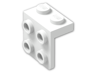 LEGO® Stein: Bracket 1 x 2 - 2 x 2 44728 | Farbe: White