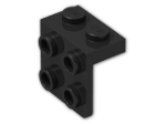 LEGO® Brick: Bracket 1 x 2 - 2 x 2 44728 | Color: Black
