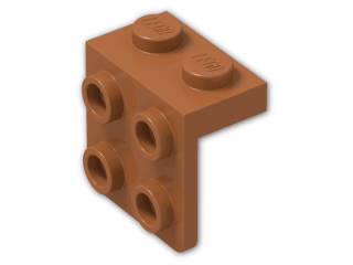 LEGO® Stein: Bracket 1 x 2 - 2 x 2 44728 | Farbe: Dark Orange