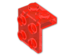 LEGO® Stein: Bracket 1 x 2 - 2 x 2 44728 | Farbe: Transparent Fluorescent Reddish Orange
