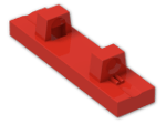 LEGO® Brick: Hinge Tile 1 x 4 Locking with 2 Single Fingers on Top 44822 | Color: Bright Red