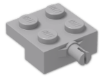 LEGO® Stein: Plate 2 x 2 with Wheel Holder 4488 | Farbe: Medium Stone Grey