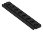 LEGO® Stein: Plate 1 x 8 with Door Rail 4510 | Farbe: Black